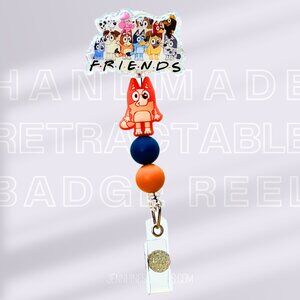 FRIENDS Bluey & Bingo Badge Reel | Cute Badge Holder | Nurses |